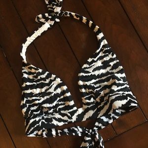 VS zebra halter swim top